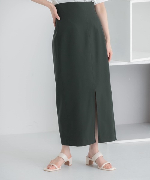 HEYUMM(ヘユム)の「ストレッチスリットスカート(スカート・レディース・ブラック/モカ/ライトベージュ・SMALL/MEDIUM)」の17枚目の写真