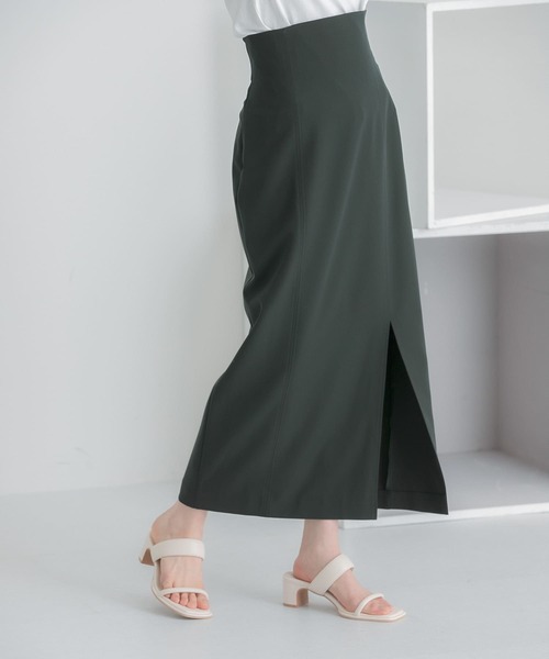 HEYUMM(ヘユム)の「ストレッチスリットスカート(スカート・レディース・ブラック/モカ/ライトベージュ・SMALL/MEDIUM)」の18枚目の写真