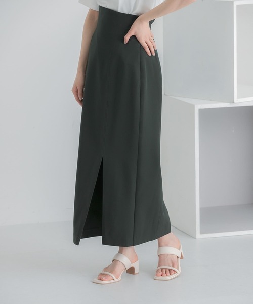 HEYUMM(ヘユム)の「ストレッチスリットスカート(スカート・レディース・ブラック/モカ/ライトベージュ・SMALL/MEDIUM)」の21枚目の写真