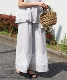 BEARDSLEY | 裾ジャガードサルエルバギーパンツ：WEB限定(その他パンツ)