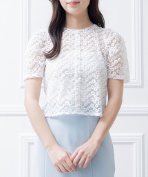 clear | オーガンジー刺繍半袖ブラウス ≪2023SS新作≫(シャツ/ブラウス)