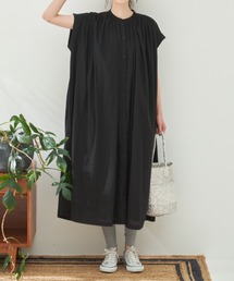 コットンボイルノースリーブワンピース