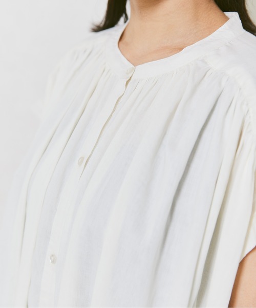 Libra Cue（リブラ キュー）の「コットンボイルノースリーブワンピース（ワンピース・レディース・ブラック/ピンク/カーキ/アイボリー・FREE）」の10枚目の写真