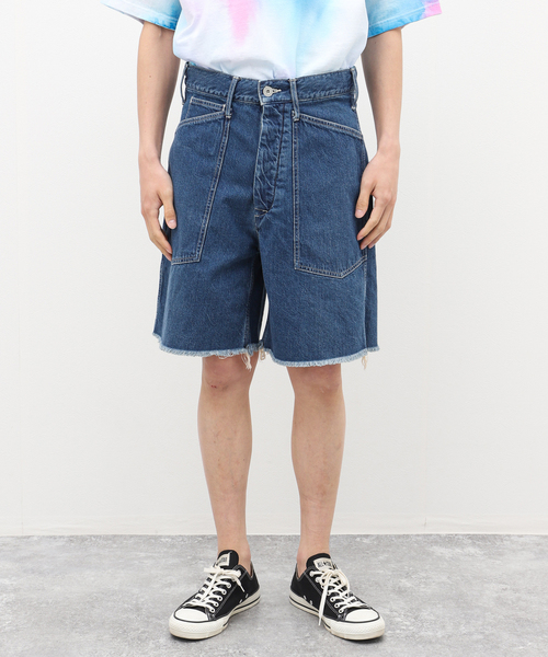 URU(ウル)の「【URU / ウル】SHORT PANTS TYPE C(デニムパンツ・メンズ・ブルー・3/2)」の6枚目の写真