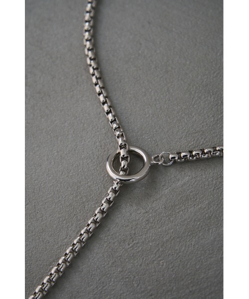 AZUL by moussy（アズールバイマウジー）の「VENETIAN CHAIN NECKLACE/ヴェネチアンチェーンネックレス（ネックレス・メンズ・シルバー・FREE）」の3枚目の写真
