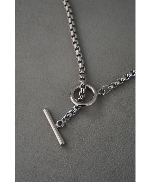 AZUL by moussy（アズールバイマウジー）の「VENETIAN CHAIN NECKLACE/ヴェネチアンチェーンネックレス（ネックレス・メンズ・シルバー・FREE）」の4枚目の写真
