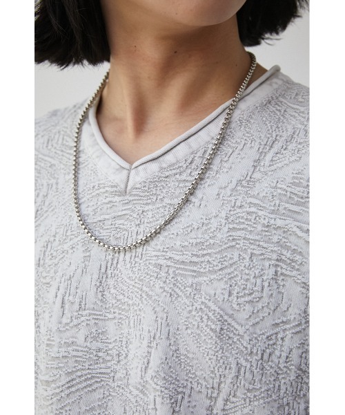 AZUL by moussy（アズールバイマウジー）の「VENETIAN CHAIN NECKLACE/ヴェネチアンチェーンネックレス（ネックレス・メンズ・シルバー・FREE）」の6枚目の写真