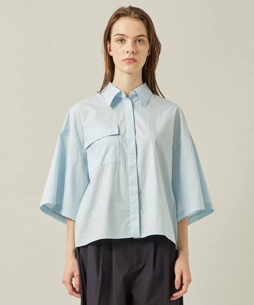 【とろみシリーズ】ミリタリーハーフスリーブシャツ MATURED（マチュアード）の「【MATURED/マチュアード】ハーフ