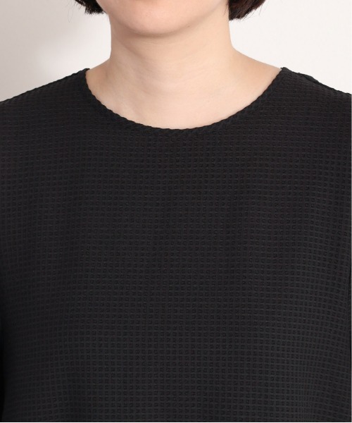 cepo(セポ)の「シアーポリサッカーギャザーワンピース(ワンピース・レディース・ブラック/グリーン・M)」の19枚目の写真