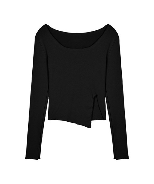 c.u.l(シーユーエル)の「スリット入りデザインカットソー culw443(Tシャツ/カットソー・レディース・ブルー/ブラック/ピンク・M/L)」の21枚目の写真