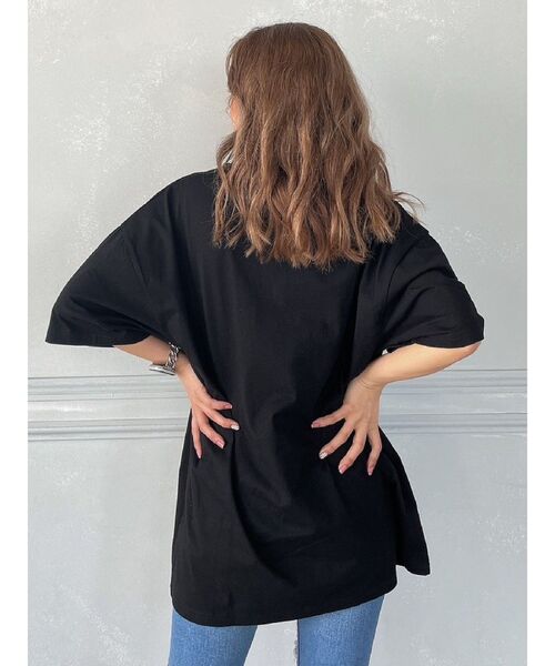 GYDA（ジェイダ）の「Symmetry GYDA BIG T/S（Tシャツ/カットソー・レディース・ブラック/オフホワイト・FREE）」の22枚目の写真