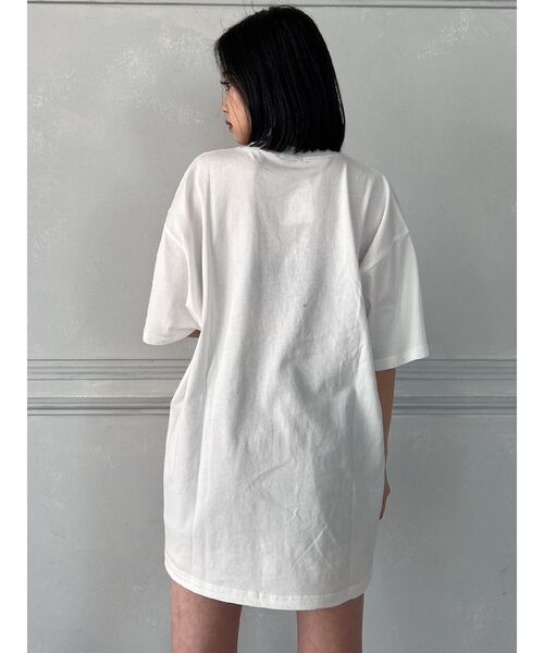 GYDA（ジェイダ）の「Symmetry GYDA BIG T/S（Tシャツ/カットソー・レディース・ブラック/オフホワイト・FREE）」の15枚目の写真