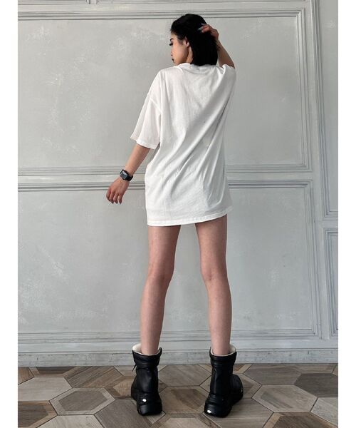 GYDA（ジェイダ）の「Symmetry GYDA BIG T/S（Tシャツ/カットソー・レディース・ブラック/オフホワイト・FREE）」の12枚目の写真