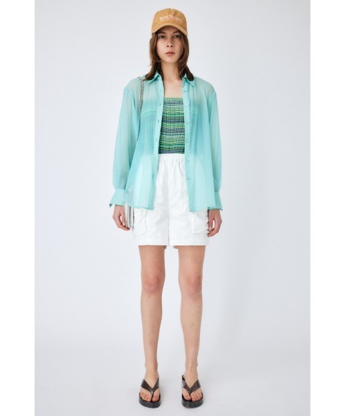 MOUSSY（マウジー）の「MULTI STRIPE 2WAY キャミソール（キャミソール・レディース・ブルー/レッド/グリーン・FREE）」の21枚目の写真