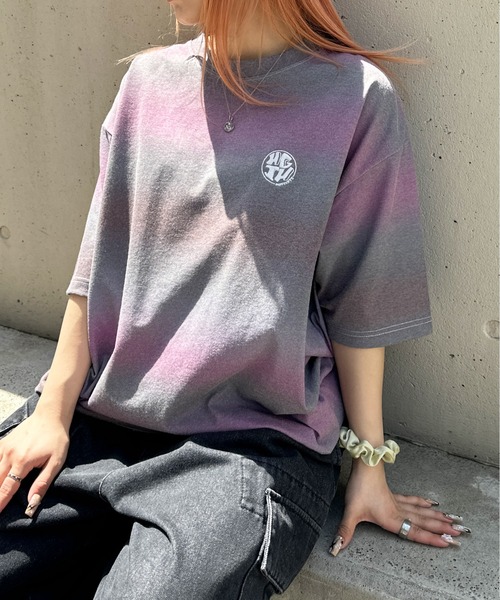 sedacle(セダクル)の「グラデーションTシャツ(Tシャツ/カットソー・メンズ・パープル/レッド/ピンク・MEDIUM/LARGE)」の11枚目の写真