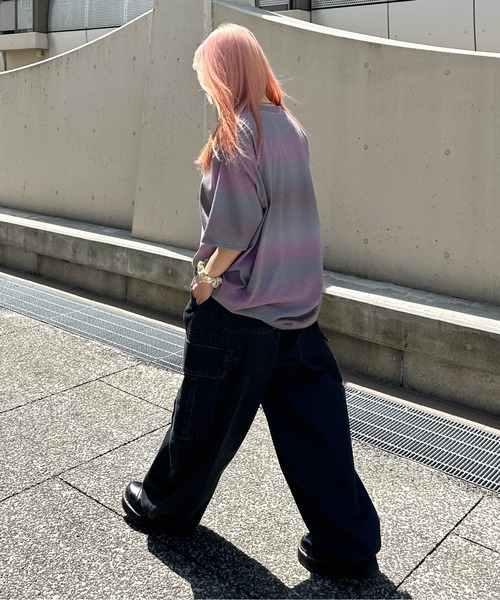 sedacle(セダクル)の「グラデーションTシャツ(Tシャツ/カットソー・メンズ・パープル/レッド/ピンク・MEDIUM/LARGE)」の13枚目の写真