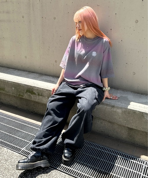 sedacle(セダクル)の「グラデーションTシャツ(Tシャツ/カットソー・メンズ・パープル/レッド/ピンク・MEDIUM/LARGE)」の14枚目の写真