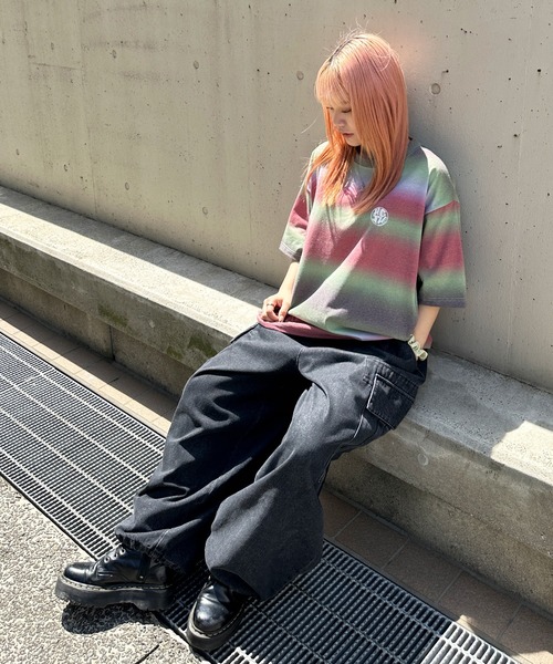 sedacle(セダクル)の「グラデーションTシャツ(Tシャツ/カットソー・メンズ・パープル/レッド/ピンク・MEDIUM/LARGE)」の18枚目の写真