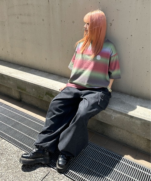 sedacle(セダクル)の「グラデーションTシャツ(Tシャツ/カットソー・メンズ・パープル/レッド/ピンク・MEDIUM/LARGE)」の19枚目の写真