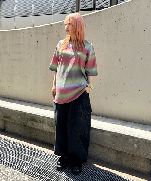 sedacle(セダクル)の「グラデーションTシャツ(Tシャツ/カットソー・メンズ・パープル/レッド/ピンク・MEDIUM/LARGE)」の20枚目の写真