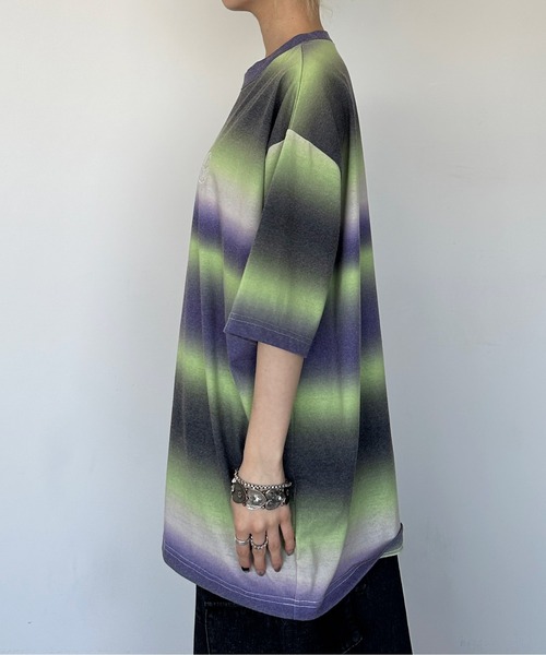 sedacle(セダクル)の「グラデーションTシャツ(Tシャツ/カットソー・メンズ・パープル/レッド/ピンク・MEDIUM/LARGE)」の22枚目の写真