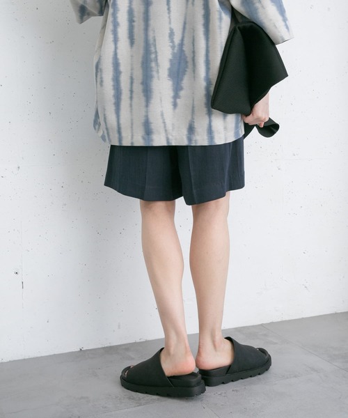KBF（ケイビーエフ）の「リネンMIXショートパンツ（その他パンツ・レディース・ブラック/ネイビー/ベージュ・ONE）」の6枚目の写真