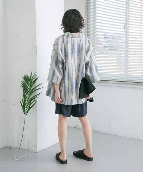 KBF（ケイビーエフ）の「リネンMIXショートパンツ（その他パンツ・レディース・ブラック/ネイビー/ベージュ・ONE）」の9枚目の写真