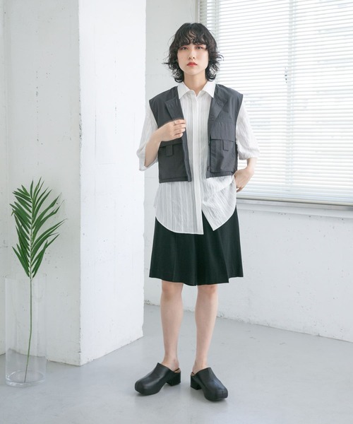 KBF（ケイビーエフ）の「リネンMIXショートパンツ（その他パンツ・レディース・ブラック/ネイビー/ベージュ・ONE）」の15枚目の写真