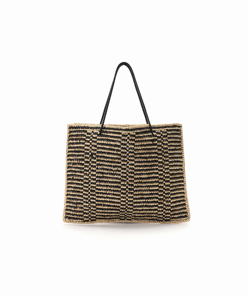 VERMEIL par iena(ヴェルメイユパーイエナ)の「【MAISON N.H PARIS/メゾン エヌ アッシュ パリ】Tote Bag Stripe(かごバッグ・レディース・A・FREE)」の2枚目の写真