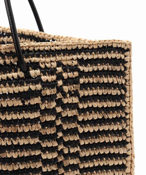 VERMEIL par iena(ヴェルメイユパーイエナ)の「【MAISON N.H PARIS/メゾン エヌ アッシュ パリ】Tote Bag Stripe(かごバッグ・レディース・A・FREE)」の5枚目の写真
