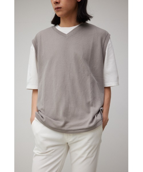 V-NECK VEST SET TEE/VネックベストセットTシャツ（Tシャツ/カットソー）｜AZUL BY MOUSSY（アズールバイマウジー）