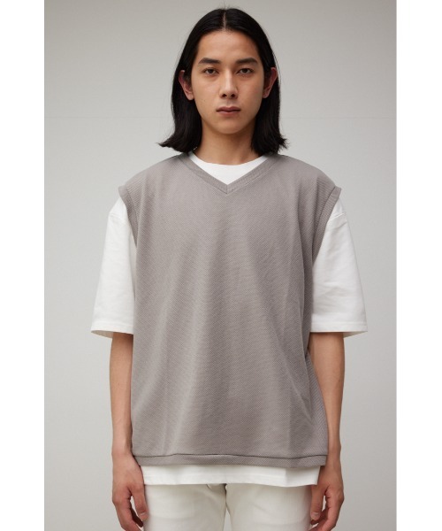 V-NECK VEST SET TEE/VネックベストセットTシャツ（Tシャツ/カットソー）｜AZUL BY MOUSSY（アズールバイマウジー）