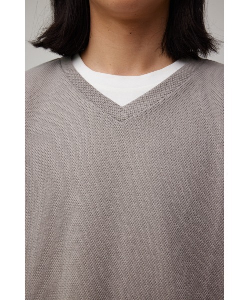 V-NECK VEST SET TEE/VネックベストセットTシャツ（Tシャツ/カットソー）｜AZUL BY MOUSSY（アズールバイマウジー）