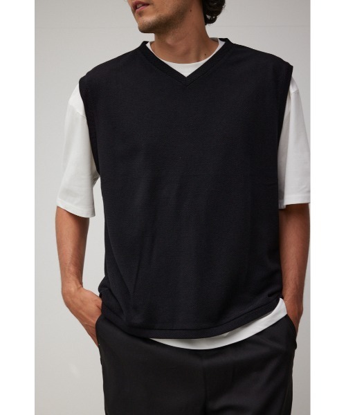 V-NECK VEST SET TEE/VネックベストセットTシャツ（Tシャツ/カットソー）｜AZUL BY MOUSSY（アズールバイマウジー）