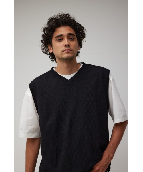 V-NECK VEST SET TEE/VネックベストセットTシャツ（Tシャツ/カットソー）｜AZUL BY MOUSSY（アズールバイマウジー）