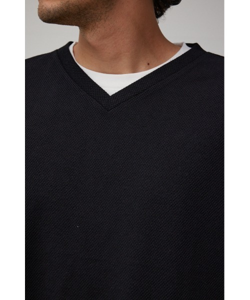 V-NECK VEST SET TEE/VネックベストセットTシャツ（Tシャツ/カットソー）｜AZUL BY MOUSSY（アズールバイマウジー）