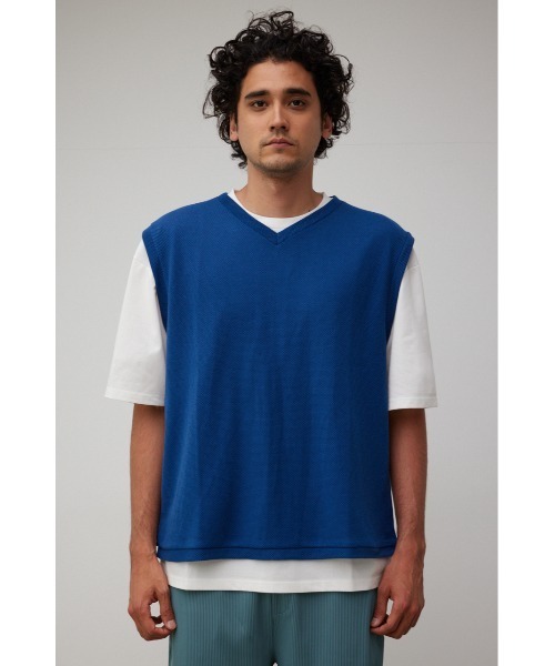 V-NECK VEST SET TEE/VネックベストセットTシャツ（Tシャツ/カットソー）｜AZUL BY MOUSSY（アズールバイマウジー）