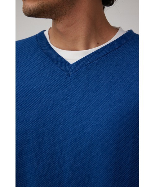 V-NECK VEST SET TEE/VネックベストセットTシャツ（Tシャツ/カットソー）｜AZUL BY MOUSSY（アズールバイマウジー）