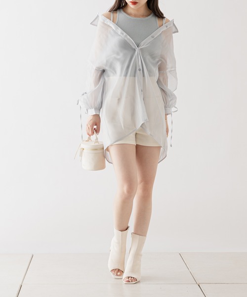 CADUNE シアーシャツ＆アメスリタンクセット CADUNE シアーシャツ＆アメスリタンクセット(訳あり) 【公式通販】
