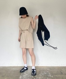 ISOOK | Belted short pants set up / ベルトショートパンツセットアップ(kiharu select)(セットアップ)
