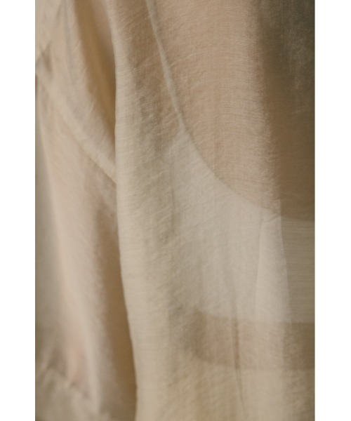 STYLEMIXER（スタイルミキサー）の「シアーハーフスリーブボクシーシャツ（シャツ/ブラウス・レディース・ベージュ/ピンク/ミント/ネイビー・FREE）」の18枚目の写真