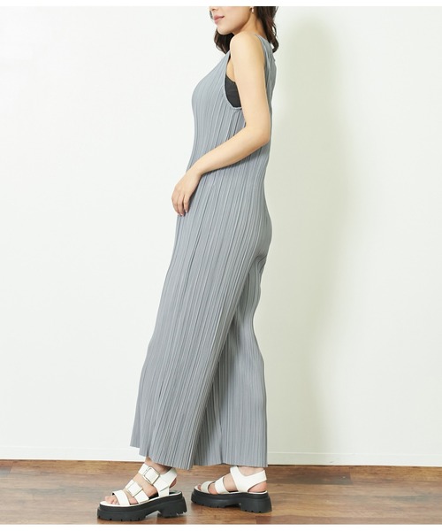 セール】ランダムプリーツオールインワン（つなぎ/オールインワン