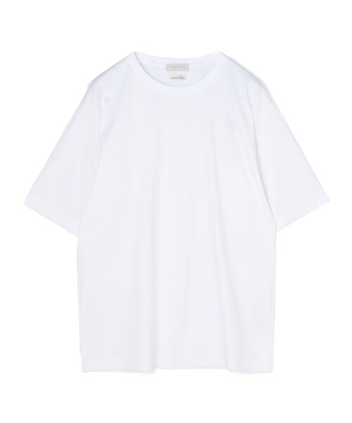 TOMORROWLAND (トゥモローランド)の「オーガニックスムース クルーネックTシャツ(Tシャツ/カットソー・メンズ・ネイビー/ホワイト/キャメル/ブラック・L/M/S/XS)」の2枚目の写真