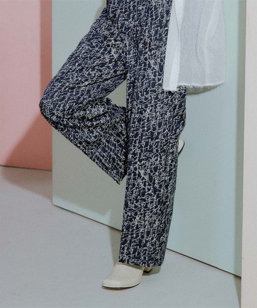 miette（ミエット）の「ジャガードワイドパンツ（その他パンツ・レディース・ブルー系その他/ブルー系その他2・FREE）」の9枚目の写真