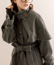 OLIVE des OLIVE | 【ZOZO先行予約】2023AW ケープ付きロングコート(ステンカラーコート)