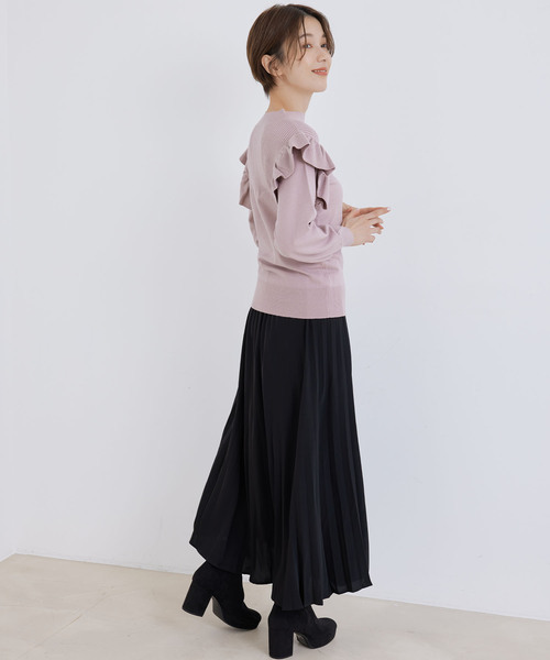 Jayro(ジャイロ)の「アコーディオンプリーツスカート(スカート・レディース・ライトグリーン/ブラック/グリーン・FREE)」の6枚目の写真