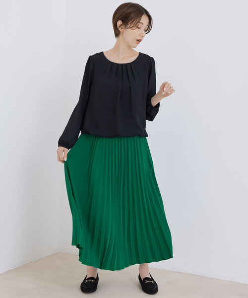Jayro(ジャイロ)の「アコーディオンプリーツスカート(スカート・レディース・ライトグリーン/ブラック/グリーン・FREE)」の11枚目の写真
