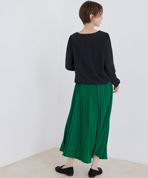 Jayro(ジャイロ)の「アコーディオンプリーツスカート(スカート・レディース・ライトグリーン/ブラック/グリーン・FREE)」の12枚目の写真