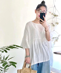 JOURNAL STANDARD LUXE（ジャーナルスタンダード　ラックス）の「60リネン ギャザープルシャツ（シャツ/ブラウス）」