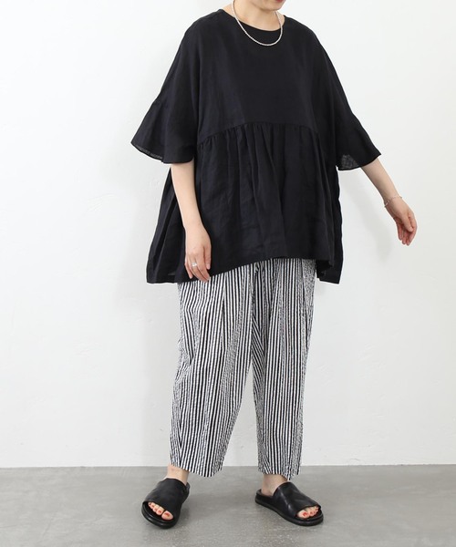 ジャーナルスタンダードラックス　60リネンギャザープルシャツ 60リネン ギャザープルシャツ（シャツ/ブラウス）｜JOURNAL